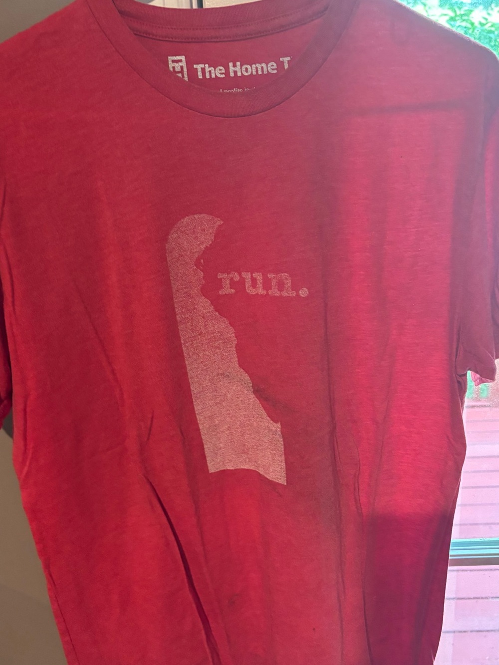The Home T Red and Blue run." Graphic Tees (2)